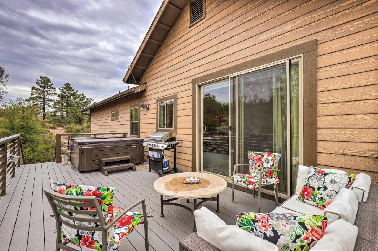 Elkwood Lodge Star Valley Cabin With Hot Tub Payson Exteriör bild