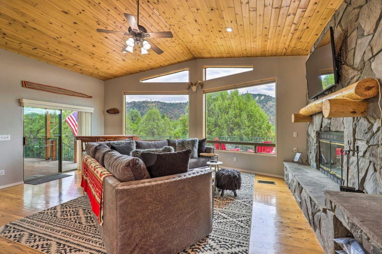 Elkwood Lodge Star Valley Cabin With Hot Tub Payson Exteriör bild