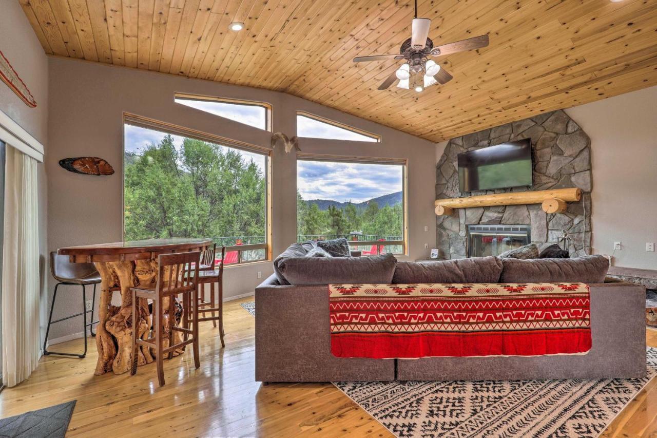 Elkwood Lodge Star Valley Cabin With Hot Tub Payson Exteriör bild